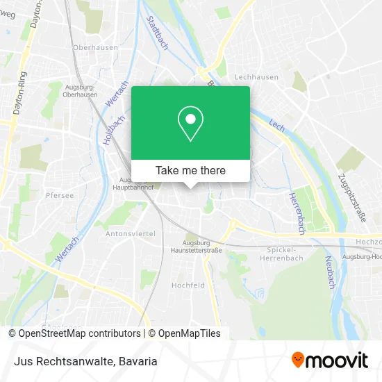 Jus Rechtsanwalte map