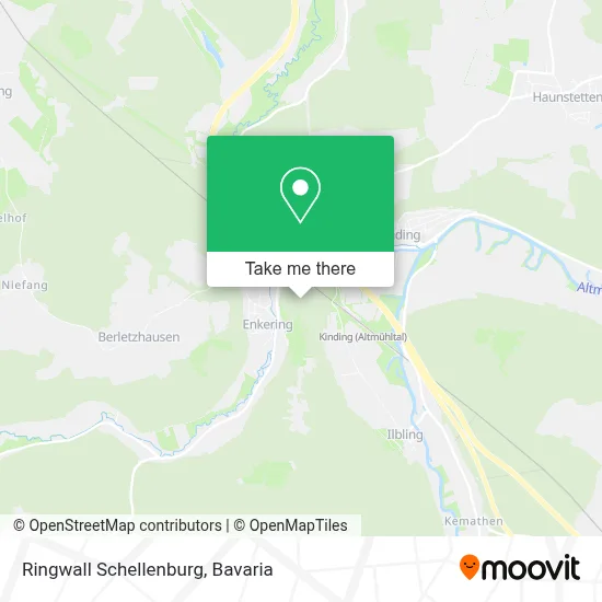 Ringwall Schellenburg map