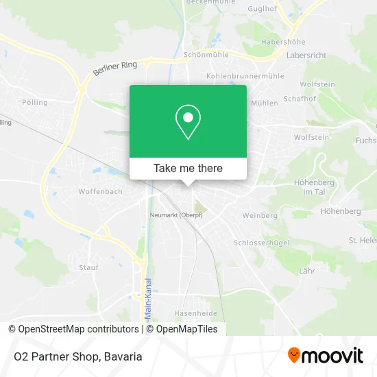 O2 Partner Shop map