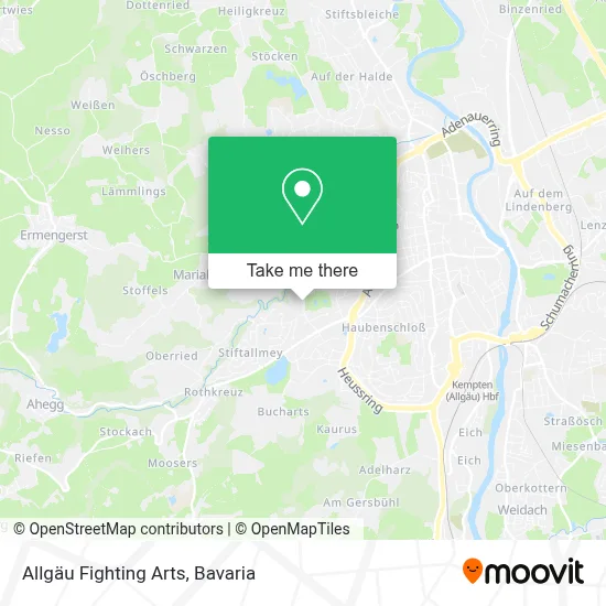 Allgäu Fighting Arts map