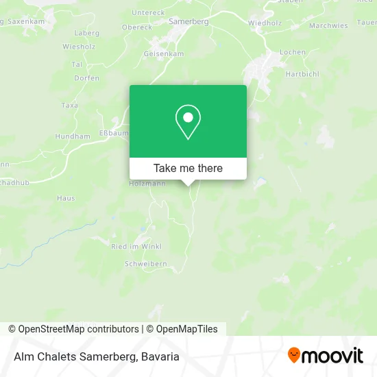Alm Chalets Samerberg map