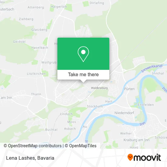 Lena Lashes map