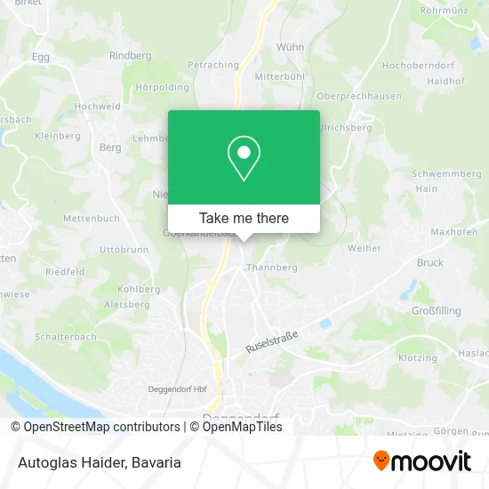 Autoglas Haider map