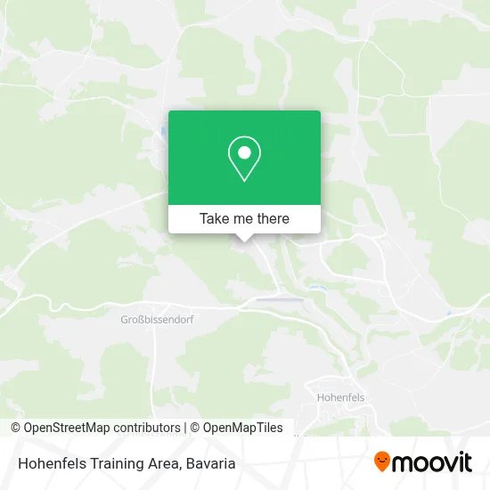 Hohenfels Training Area map