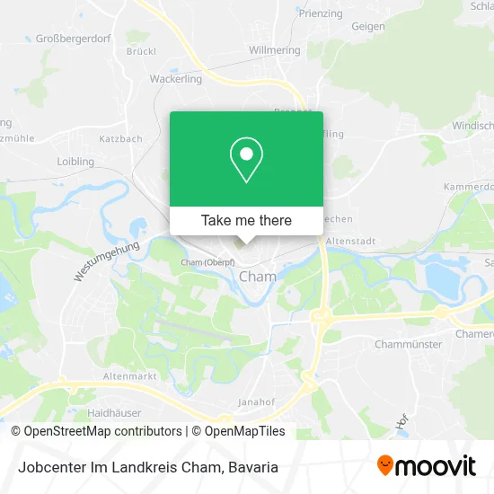 Jobcenter Im Landkreis Cham map
