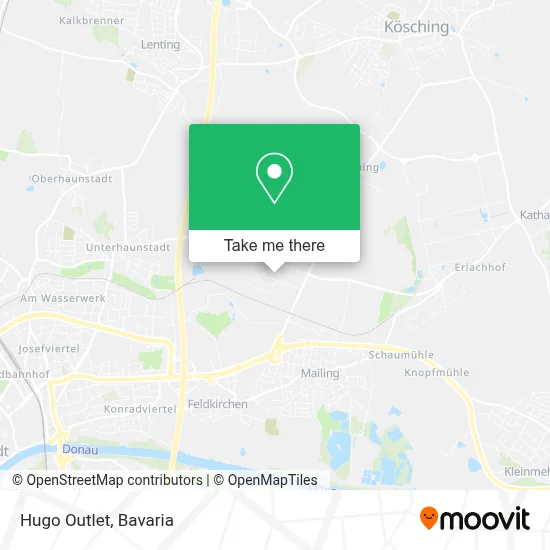 Hugo Outlet map