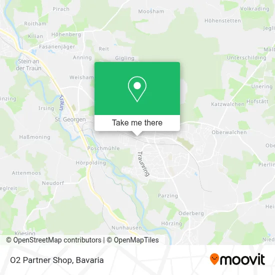O2 Partner Shop map