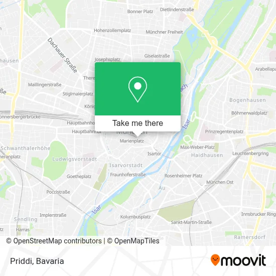Priddi map