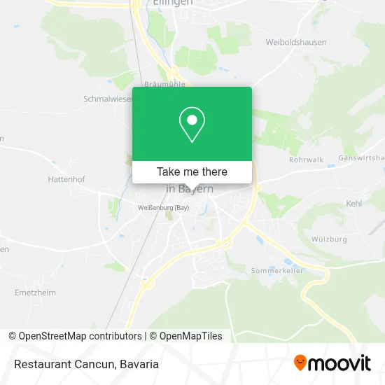Restaurant Cancun map
