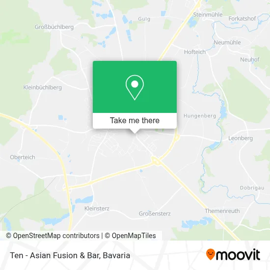 Ten - Asian Fusion & Bar map