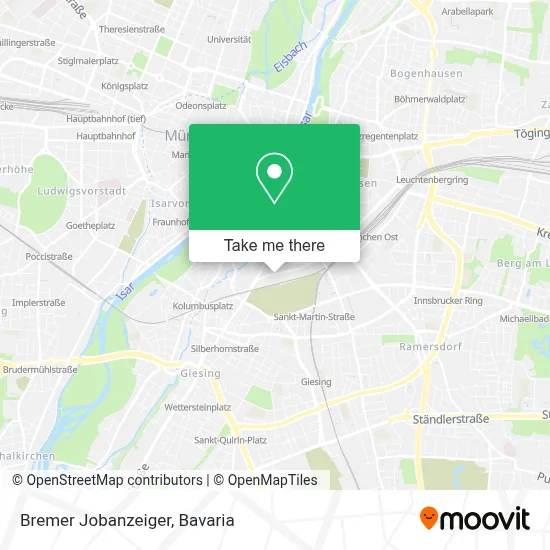Bremer Jobanzeiger map