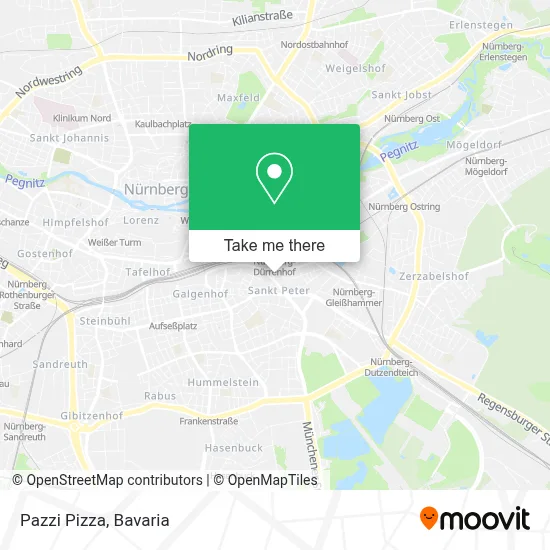 Pazzi Pizza map