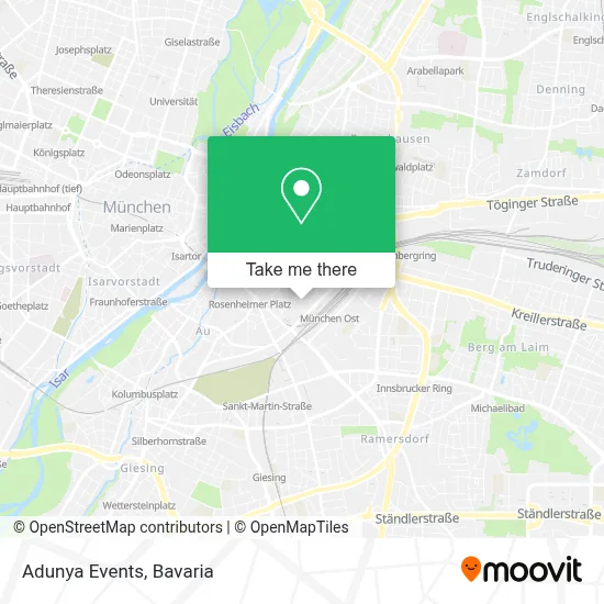 Adunya Events map