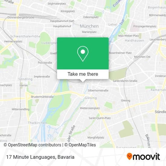 17 Minute Languages map