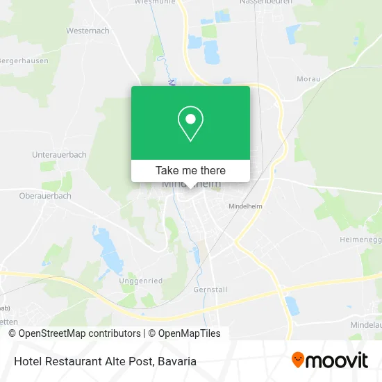 Hotel Restaurant Alte Post map