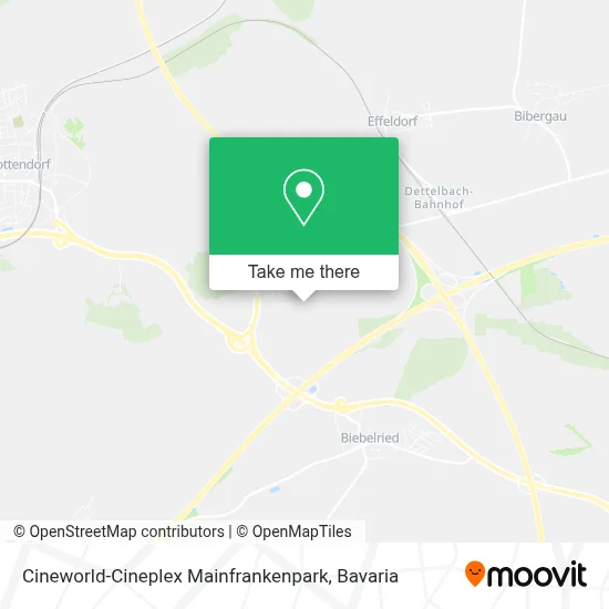 Cineworld-Cineplex Mainfrankenpark map