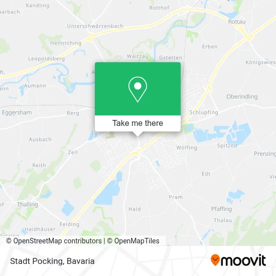 Stadt Pocking map