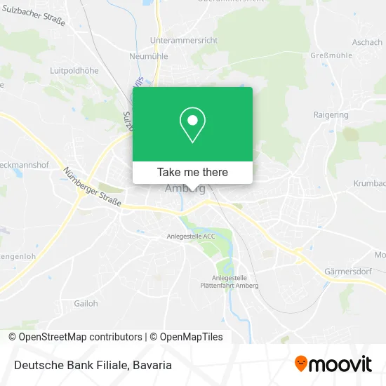 Deutsche Bank Filiale map