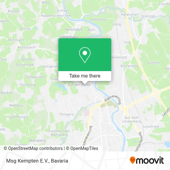 Msg Kempten E.V. map