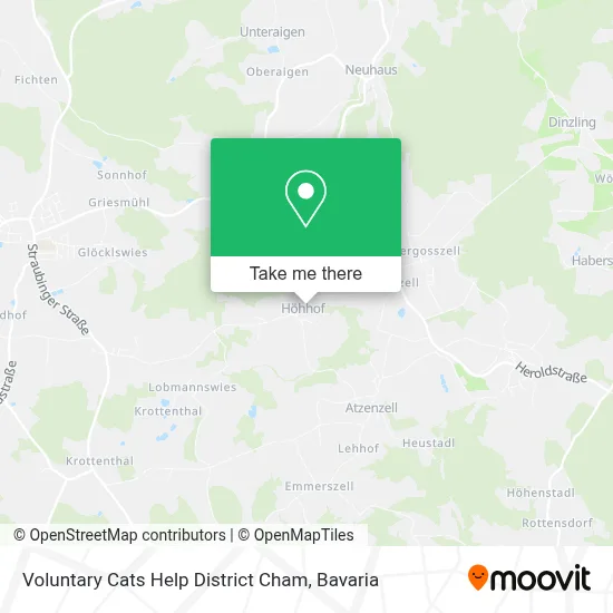 Voluntary Cats Help District Cham map