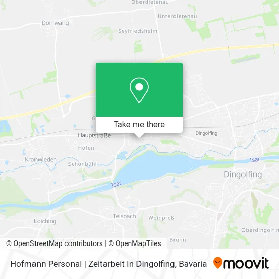 Hofmann Personal | Zeitarbeit In Dingolfing map