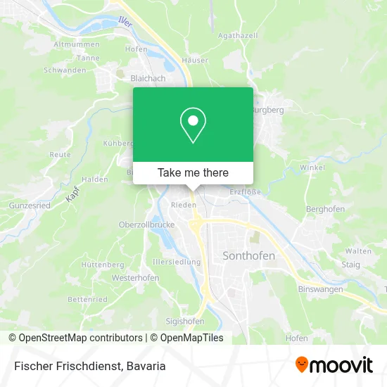 Fischer Frischdienst map