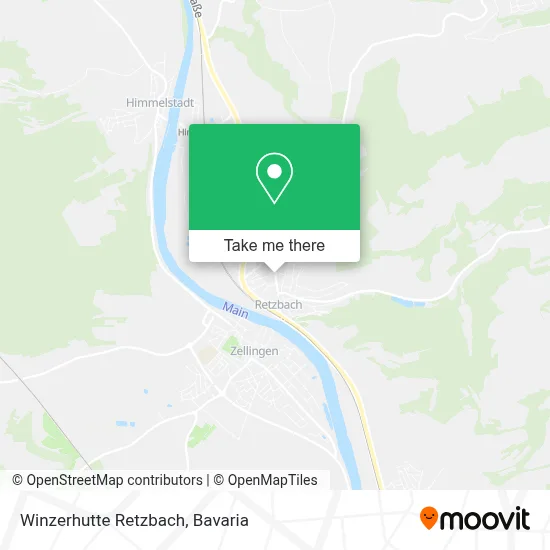 Winzerhutte Retzbach map