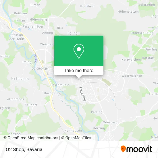 O2 Shop map