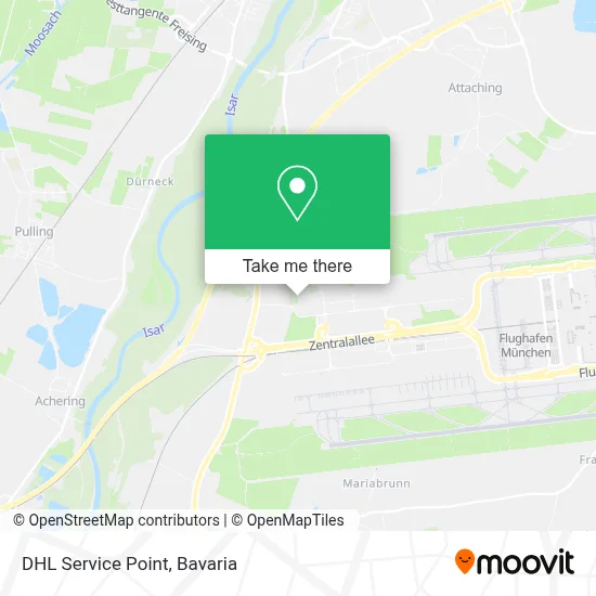 DHL Service Point map