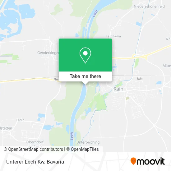 Unterer Lech-Kw map