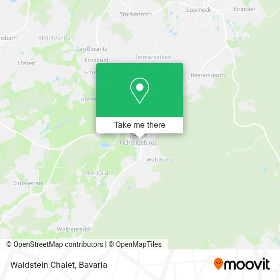 Waldstein Chalet map