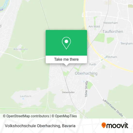 Volkshochschule Oberhaching map