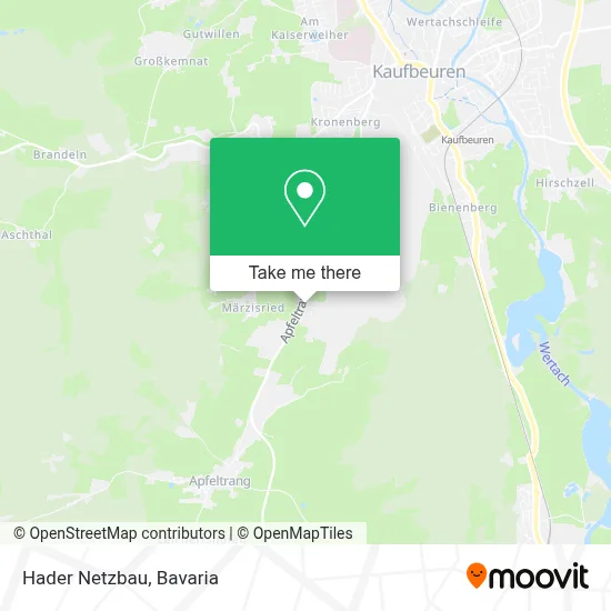 Hader Netzbau map