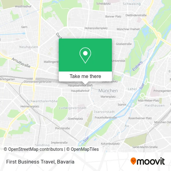 First Business Travel map