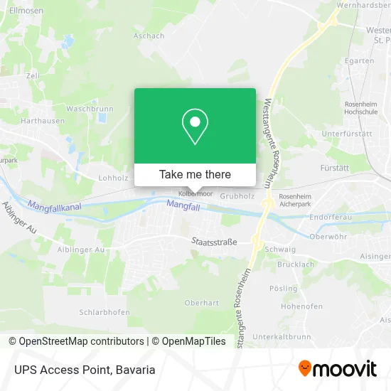 Ups Access Point map