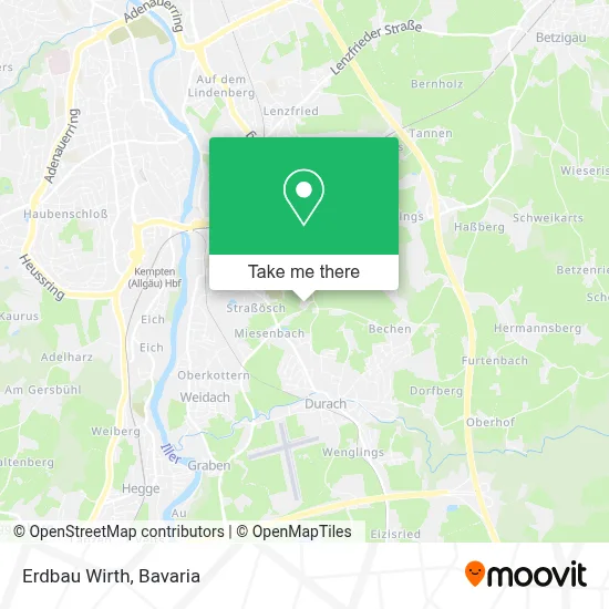 Erdbau Wirth map