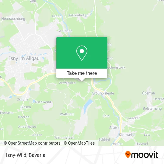 Isny-Wild map