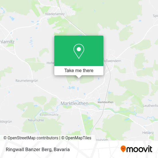 Ringwall Banzer Berg map