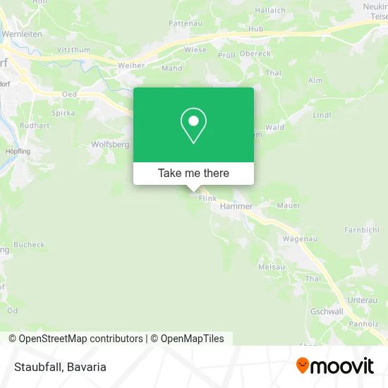 Staubfall map