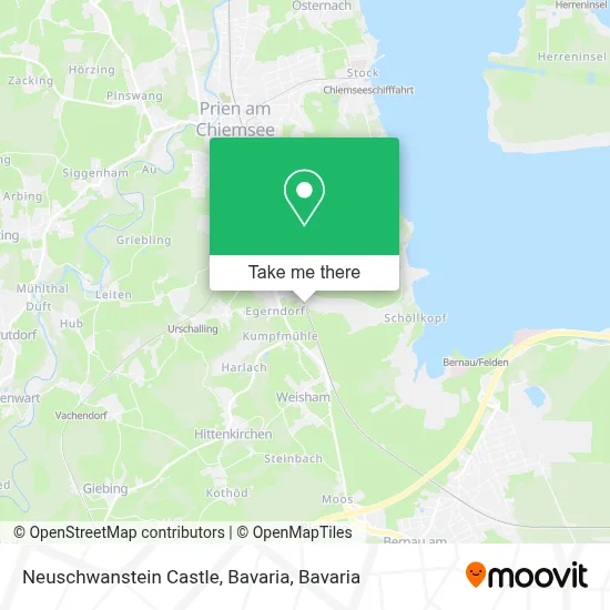 Neuschwanstein Castle, Bavaria map