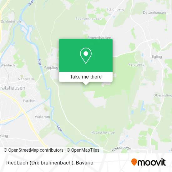 Riedbach (Dreibrunnenbach) map