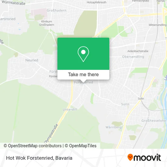Hot Wok Forstenried map