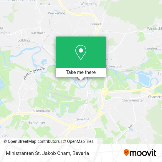Ministranten St. Jakob Cham map