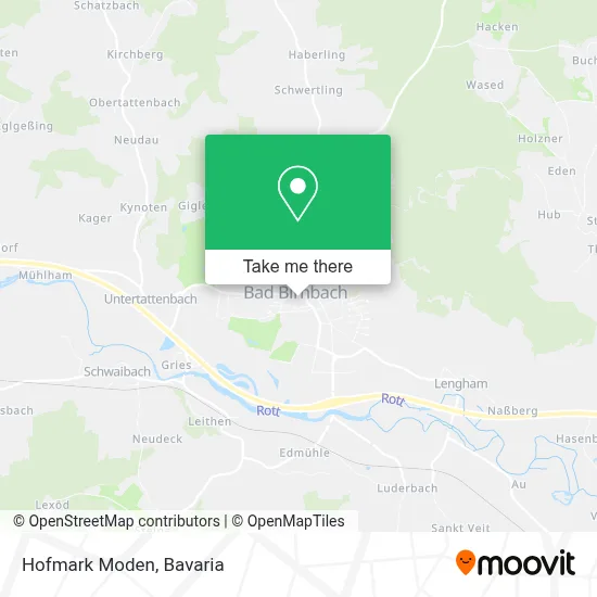 Hofmark Moden map