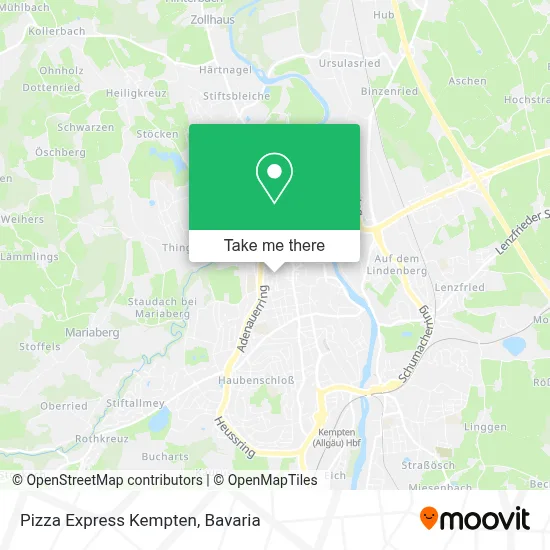 Pizza Express Kempten map