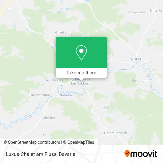 Luxus-Chalet am Fluss map