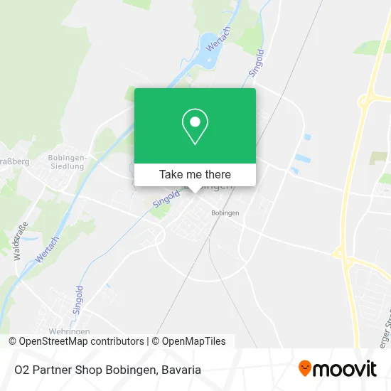 O2 Partner Shop Bobingen map