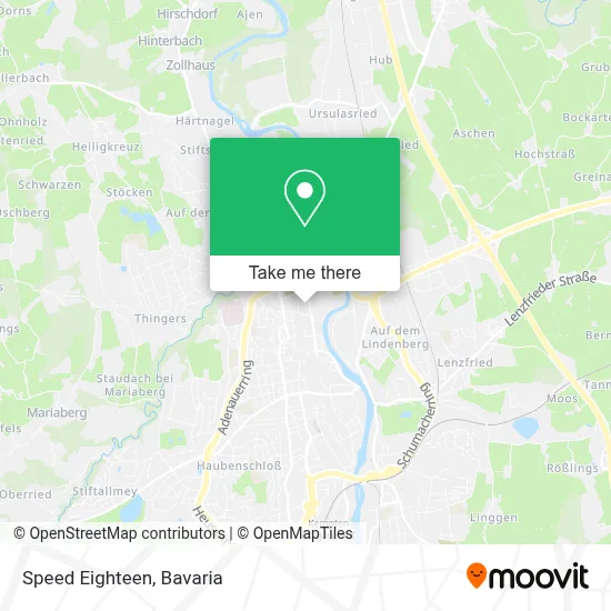 Speed Eighteen map