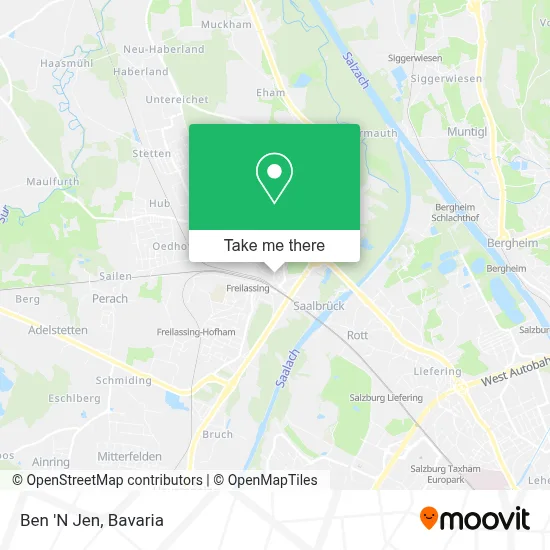 Ben 'N Jen map