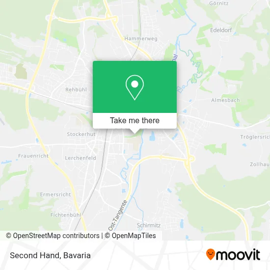 Second Hand map